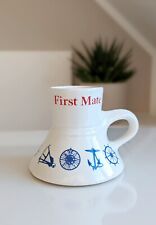 Vintage Feltman Langer California 1984 First Mate Nautische Tasse Made in...