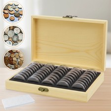 Münzsammelbox Holzmünzen