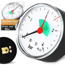 Manometer 50 mm Druck 4 bar