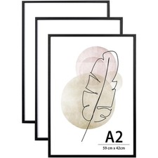 Bilderrahmen A2 Schwarz Holz