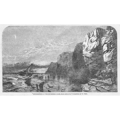 The devonshire coast near - the,