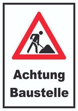Achtung baustelle schild - achtung,
