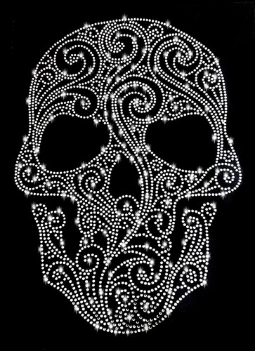 Strasssteine totenkopf - xl,