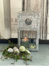 SHABBY CHIC  LATERNE ZINK
