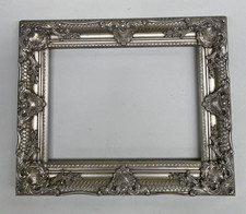 Bilderrahmen Silber Fotorahmen Antik Barock Rokoko 30x40cm Prunk Gemälderahmen