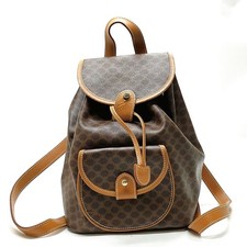 CELINE BackPack Bag Brown PVC