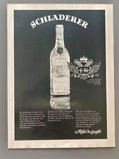 Schladerer Himbeergeist Staufen Breisgau retro 1968 Vintage Ad Werbung Reklame