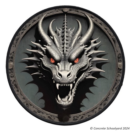 Gotische drache aufnäher bis - gotische,