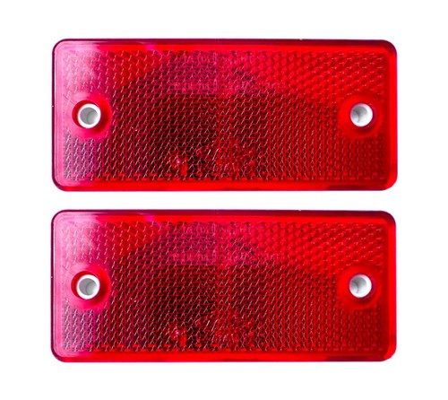 Rot rückstrahler reflektor - 2x,