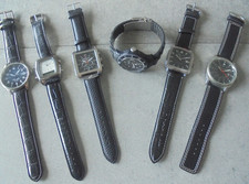 Herren Armbanduhren große Uhren 6 Stück verschiedene Marken und Größen Nr. 6011