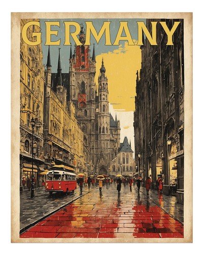 Vintage deutschland stadtbild - vintage,