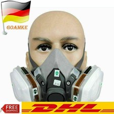 6200 Staubmaske Lackiermaske Atemschutz Halbmaske Gasmaske Mit Wechselfiltern