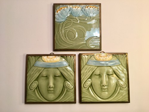 Antike jugendstil fliesen - 3, x