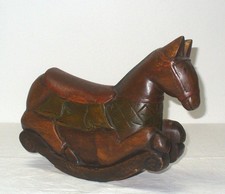 altes Schaukelpferd * Massivholz * Dekoration * ca. 29 x 22 cm