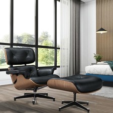 Pro Tall Eames Lounge Chair und Ottoman Hocker Hoher Drehbarer Sessel Clubsessel