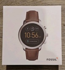 Fossil Smart Watch Q Explorist 3.Gen Leder Armband Braun - Sehr guter Zustand