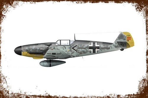 Retro blechschild 109 6 - retro, bf.109