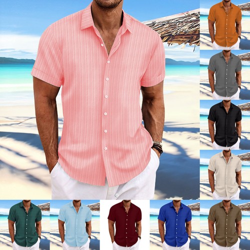 Herren sommer knopf kurzarm - sommer,