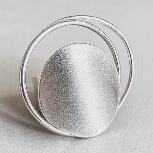 Sterling silber 925 band ring - silber,