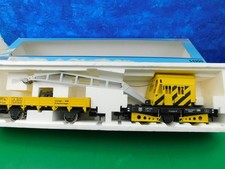 A14 Märklin Spur 1 Güterwagen 54990 Kranwagen DB 6804 mit Schutzwagen OVP TOP