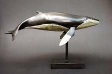 Bronzefigur 'BLAUWAL II - BLUE