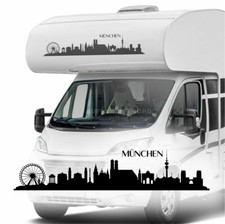München Skyline 160cm Autoaufkleber B115 Wohnmobil Wohnwagen Camper Bus Urlaub 