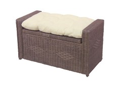 moderne Sitztruhe braun inkl