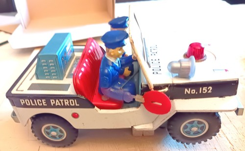 Vintage tin litho police - tin,