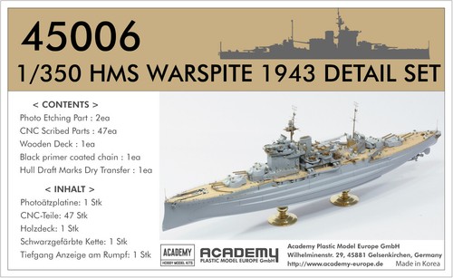 45006 academy 350 detail - 1/350, set