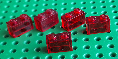 Lego stein 1x2 rot - lego, 5