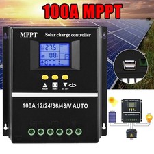 4000W 100A MPPT Solar PV Regler 12V 24V 36V 48V Solarladeregler Controller LCD