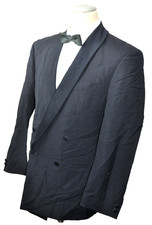 LICONA Smoking Dinnerjacket Gr.48 DUNKELBLAU Lana-Mohair ZWEIREIHER SCHALKRAGEN