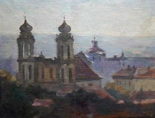Alte stadtansicht litauen - stadtansicht,,