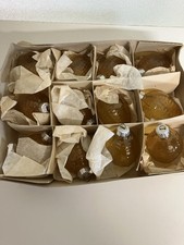 12x Alte Bernsteinfarbene DDR