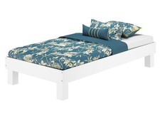 Waschweißes Doppelbett