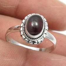 Natürlich Granat Sterlingsilber Statement Neu Cocktail Tochter Gift Ringgröße 6