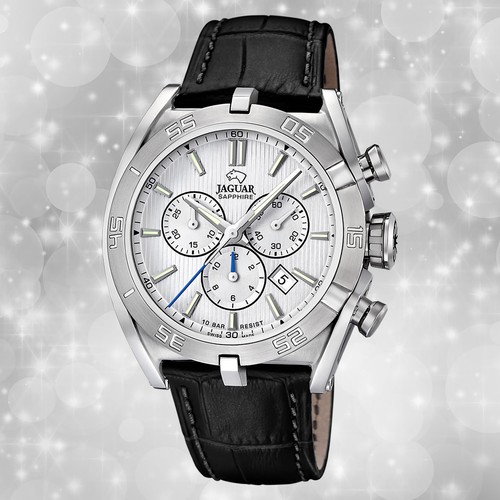 Jaguar herrenuhr leder - jaguar, schwarz