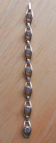 Armband 835 silber mit weißen - armband,