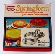 Dr. Oetker Springform Ø 28 cm mit 2 Böden & OVP - 60/70er Vintage Top Zustand