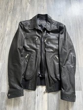 Dolce Gabbana Lederjacke Leather Jacket Perforated 54 Jacke Blouson Like New