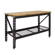 Werkbank Werktisch Montagetisch höhenverstellbar bis 500kg Hartholzarbeitsplatte