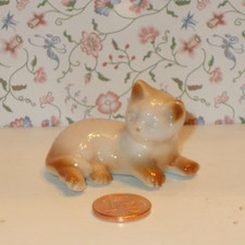 Porzellan MINIATUR Katze