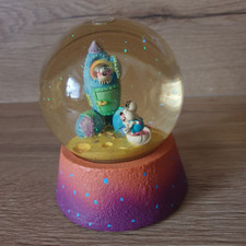 Diddl Figur Schneekugel 2000 Raketenstart Mondlandung 13cm Rarität Millennium