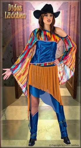Karneval kostüm westerngirl - kostüm,