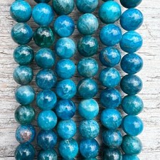 Apatit Edelstein 8mm Perlen 39cm Voll Strang Halbedelstein Lose Perlen