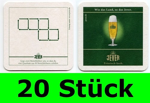 Stück bierdeckel jever - 20,