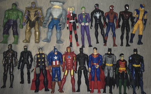 19x marvel dc actionfiguren - dc,