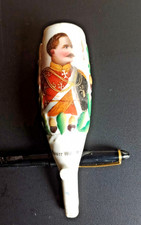 Defekt!! ALTER PORZELAN RESERVISTEN PFEIFENKOPF Kaiser Wilhem II H=15,5 CM