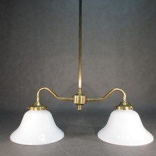 Hochwertige Messing Vintage Hängelampe 60 cm Höhe Jugendstil Deckenlampe