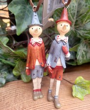 2 x Pinocchio Pinochio Figuren